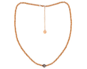 Naszyjnik ze stali szlachetnej z markasytami