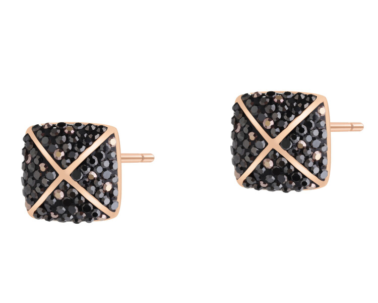 Kolczyki ze stali szlachetnej z markasytami