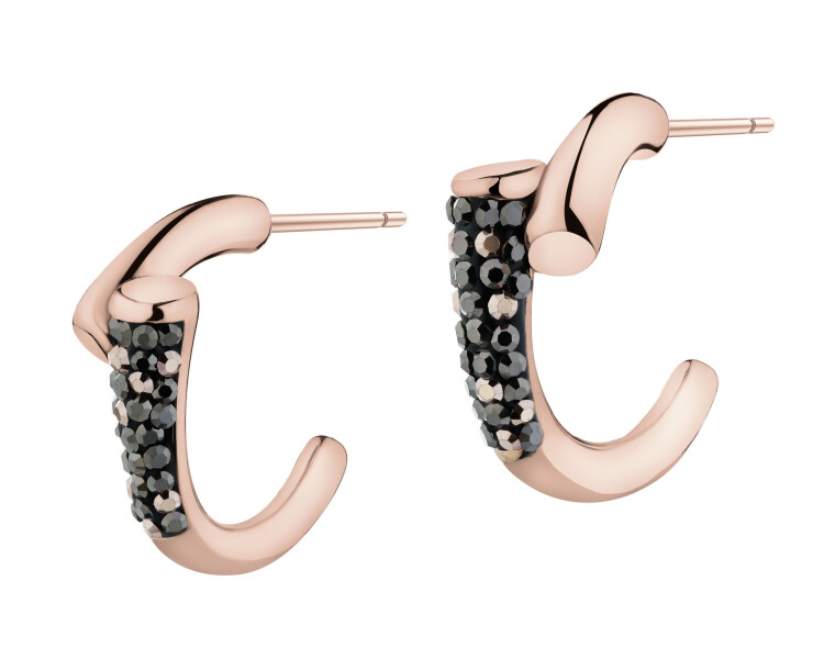 Kolczyki ze stali szlachetnej z markasytami