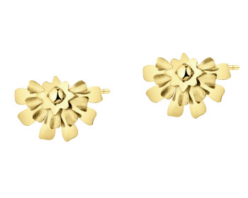 Kolczyki z brązu pozłacane