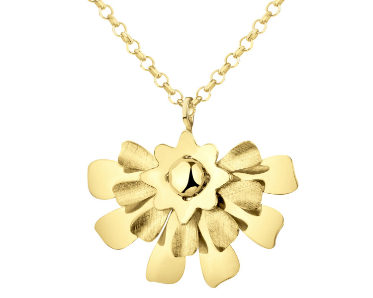 Naszyjnik z brązu pozłacany