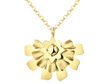 Naszyjnik z brązu pozłacany