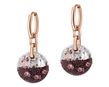 Kolczyki ze stali szlachetnej z kryształami