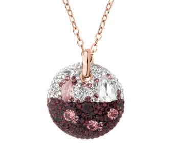 Naszyjnik ze stali szlachetnej z kryształami